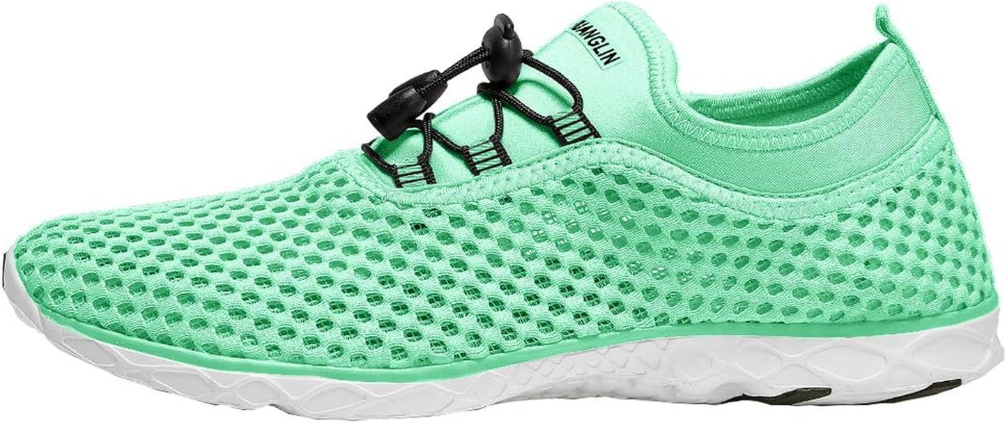 Women's Quick-Drying Aqua Shoes with 3-Second Drainage for Swimming, Hiking, and Yoga