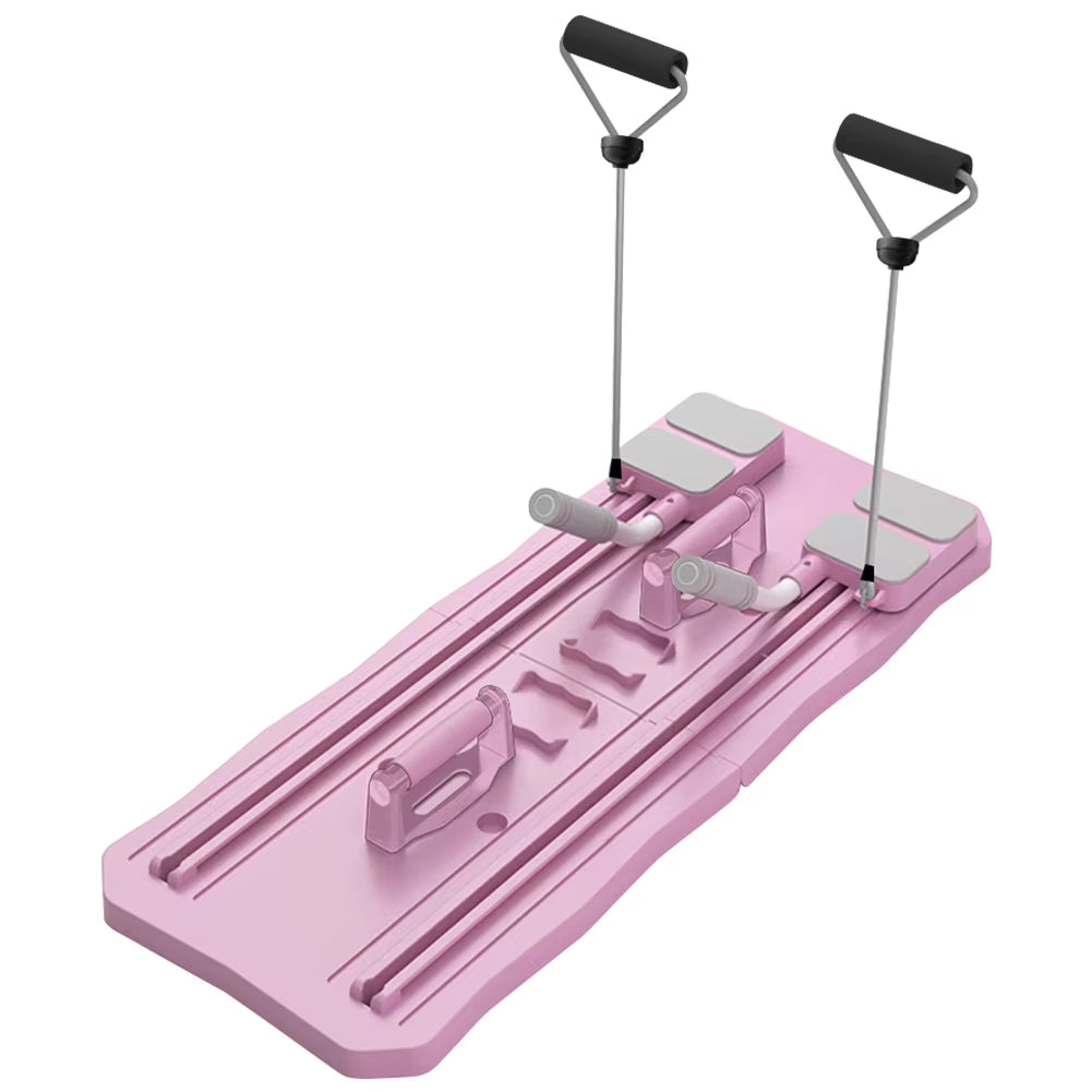 Abdominal Exercise Board with Automatic Rebound - Multifunctional Pilates Reformer Set for Leg and Arm Toning