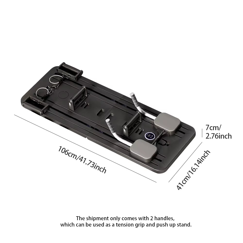 Abdominal Exercise Board with Automatic Rebound - Multifunctional Pilates Reformer Set for Leg and Arm Toning