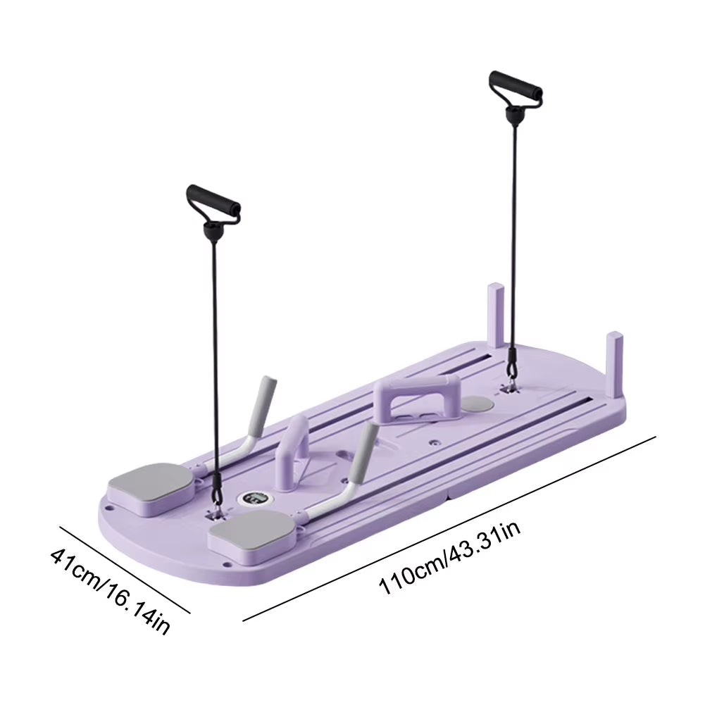 Abdominal Exercise Board with Automatic Rebound - Multifunctional Pilates Reformer Set for Leg and Arm Toning