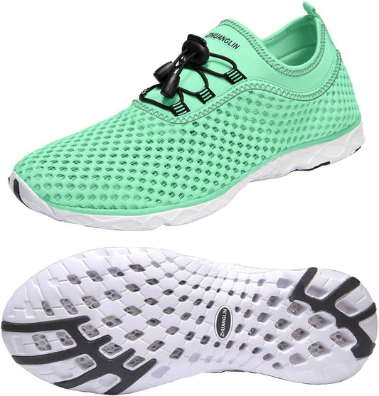 Women's Quick-Drying Aqua Shoes with 3-Second Drainage for Swimming, Hiking, and Yoga