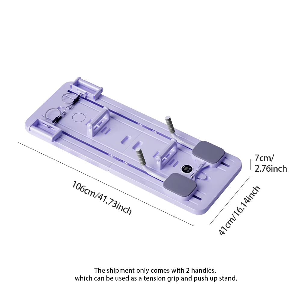 Abdominal Exercise Board with Automatic Rebound - Multifunctional Pilates Reformer Set for Leg and Arm Toning