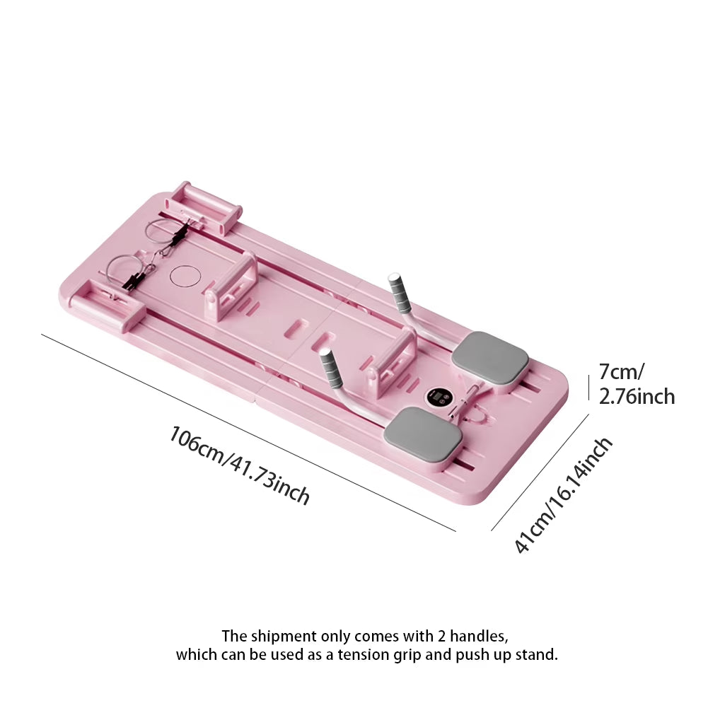 Abdominal Exercise Board with Automatic Rebound - Multifunctional Pilates Reformer Set for Leg and Arm Toning